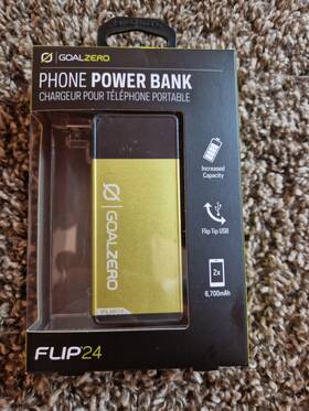 Goal Zero 847974006542 Flip 24 Portable Usb Power Bank Charger 6700mah Brand New