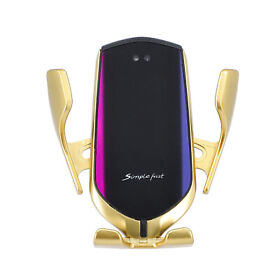 Bd3667632 Gold Smart Sensor Wireless Automatic Clamping Car Smartphone Charger Accessories