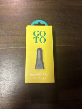 Goto 610214664792 Dual Usb-a Car Charger New In Box Charge Two Devices At Once