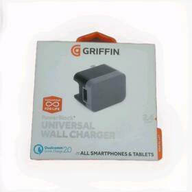Griffin 685387438594 Power Block Premium 45w 24amp Usb-c Pd Wall Charger In Black