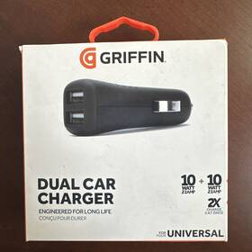 Griffin 685387444311 Universal Dual 2.1-amp Usb Car Charger - Black