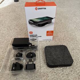 Ga44086 Griffin 15w Fast Wireless Charging Pad Black Qi Compatible Samsung Apple Pixel