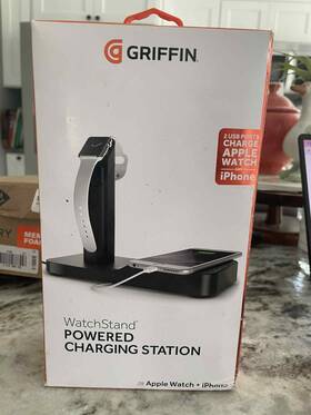 Masm-03188 Griffin Watchstand Powered Charging Station For Apple Watch Iphone