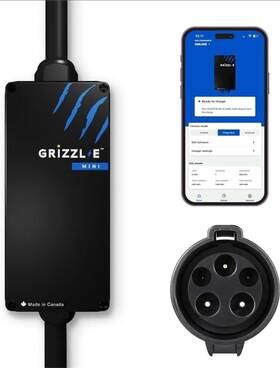Grizzl-e 860008403490 Mini Connect Level 1-2 Portable Electric Vehicle Ev Charger Up To