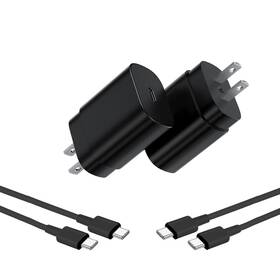Ofs-668 Gtrxhijv Type C Charger Fast Charging Usb Chargers Block 25w Wall Black 2
