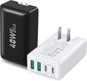 Hnt-pd534 Guangdong Juchong Tianxia Electronics Co. Ltd. Usb C Wall Charger 40w Excgood 4-port Flat Charging Block Dual Pd Qc Slim