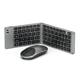 Guiheng 762238969213 Mini Rechargeable Foldable Bluetooth Keyboard And Mouse Combo Port... Fast Ship