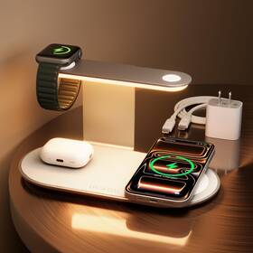 Gusgu 977632840868 3 In 1 Charging Station With Threelevel Night Light 15w Max Fast Charg