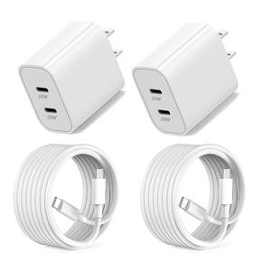 Ca-43c2 Gutfivr Dual Port Iphone 16 15 Charger Fast Charging Type C Usb Block With