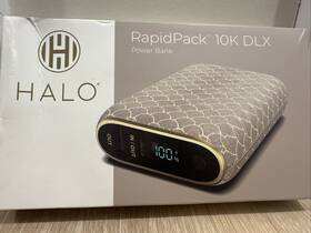 Halo 044435920175 Rapidpack 10k Dlx Power Bank With Usb-a Output/usb-c Input Color -champagne