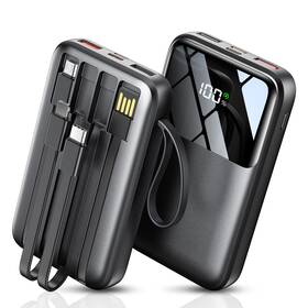 22.5w Hellee 602581567998 Portable Charger With Built In Cable 15000mah Power Bank Fast Charging