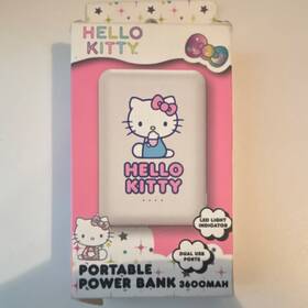 Sl-36047 Hello Kitty 3600mah Dual Usb Power Bank Cartoon Design Led Light Indicator