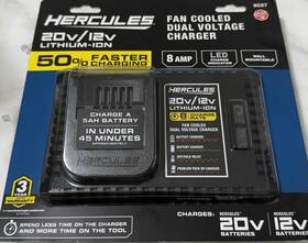 Hc07 Hercules 20v/12v Fan Cooled Dual Voltage Fast Charger New Shipping