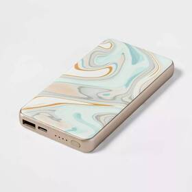 Heyday 196365874131 10000mah/15w Power Bank - Pastel Marble