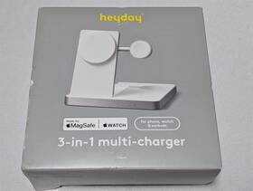 Heyday 196761889784 3-in-1 Multi Charger For Magsafe Apple Products Iphone Watch And Earbuds