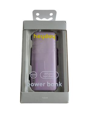 Heyday 198420075798 4000mah Power Bank High Speed Charging Pastel Lavender Purple