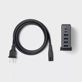 88669060 Heyday 6-port Charging Hub Vertical 2c 4a - Black Saffiano