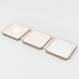 94650655 Heyday Qi2 Wireless 3-in-1 Folding Charging Pad - Stone White