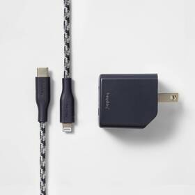 B2335j22-1 Heyday 6ft Usb-c To Iphone 25w Power Delivery Home Charging Kit - Dusk Blue