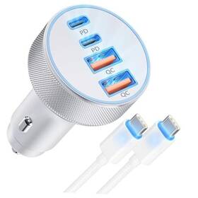 Yc24d9 Heyuan Renzhi Technology Co. Ltd. Iphone 17 16 15 Car Charger Fast Charging 90w 4-port Usb C
