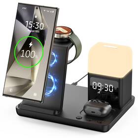 Hicevaiy 768383870961 Wireless Charger For Samsung/android 6 In 1 Phone Nightstand Charging Statio