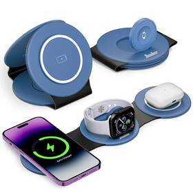 Hicober 198715005752 3 In 1 Charging Station For Apple Multiple Devices Foldable Travel Wi