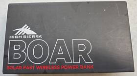 8053-09 High Sierra Boar Solar Fast Wireless Power Bank 10000 Mah/37wh New