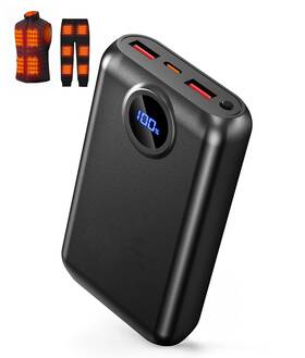 Himoni 768845138875 5v 2a/3a 20000mah Heated Vest Battery Pack Compatible With Soleilwear Tidewe