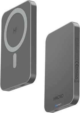 Mb1-5000 Hinovo For Magsafe Portable Charger 5000mah Magnetic Power Bank Metal-gray