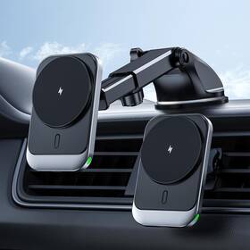 Cw19 Hinyx For Magsafe Car Mount Charger 15w Magnetic Wireless Black