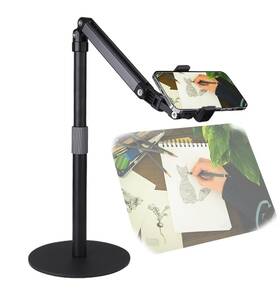 Hc-104-01-balck Hocoder Heavy Duty Overhead Phone Stand For Desk Video Recording Iphone Holder W