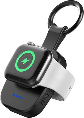 Hoephoell 753557452913 Portable Apple Watch Charger 1200mah Keychain Power Bank Fast Magnetic