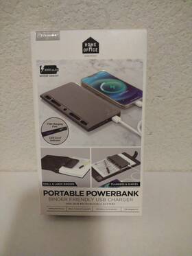 Home Office 847181066940 Portable Power Bank Binder Friendly Usb Charger 4000 Mah Iphone And Android Comp