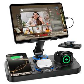 Hostena 768383728972 30w Charging Station For Apple Products Foldable Wireless Charger With Clock