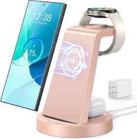 Cw360 Huanctoma 794602601207 Wireless Charger For Samsung 3 In 1 Charging Station Gal
