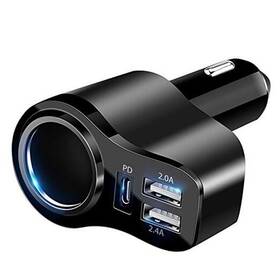 Pd3.0 Hunan Wenji Qiwu Trading Co. Ltd. Fz001 4 In 1 Usb C Car Charger 168w Multi Cigarette Lighter Adapter