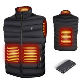 Hwv 767637463805 Heated Vest For Men With 10000mah Battery Pack Included Usb Electric Mens H