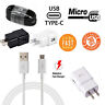 Hy-001601 Unbranded Micro Usb Charging Cable Data Sync Cord Wall Charger