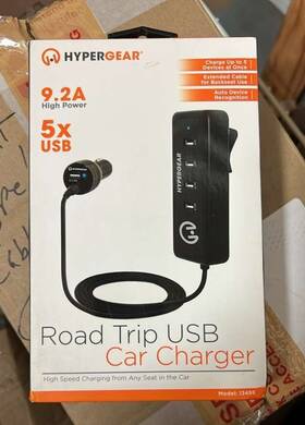 Hypergear 633755134951 Road Trip 5 Usb Car Charger For Iphone Ipad Samsung Galaxy
