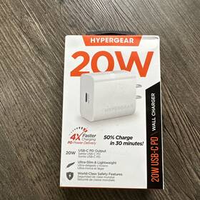 Hpl15389 Hypergear 20-watt Power Delivery Usb-c Wall Charger White 15389