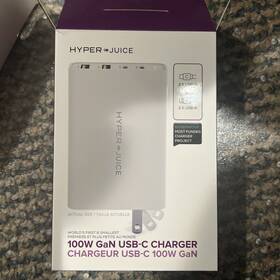 100w Hyperjuice 6598 Og Usb-c And A Gan Travel Charger With 4 Ports White