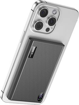 Akd-yd55-2 Iaxbi Portable Charger Power Bank 10000mah Wireless Iphone With Usb C Grey