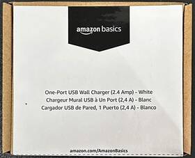 Iem Multiservices 192233010168 Amazon Basics 12w Usb-a Wall Charger Fast Charging Power Adapter White