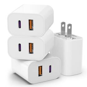 Igenjun 762817567014 4 Pack I Phone 17 16 15 14 Usb C Charger Block 20w White