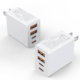 Dp-a127 Igenjun 2pack Usb C Charger Block 40w Fast Wall 4-port Pd Power