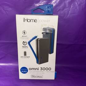Ih-ct4041n Ihome External Battery Portable Pack For Universal/smartphones - Blue