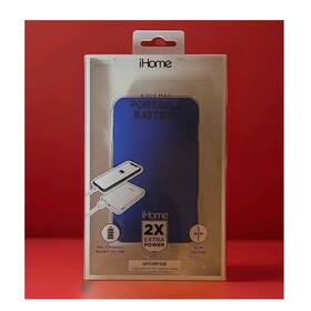Ih-pp2005n Ihome 4000mah Slim Portable Usb Power Bank Rapid Charge Pre-charged Blue