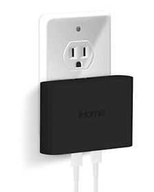 Ihome Multiport Usb-c Charger Ac 2-port Flat Usb C Block Double
