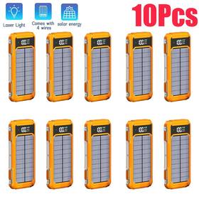 Axtapvpwahpnz0 Iismartcase 10pcs Super 10000mah 4 Usb Portable Charger Solar Power Bank Led For Cell Phone