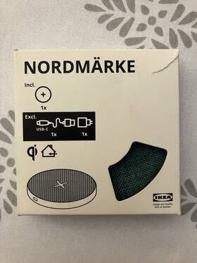 00477224 Ikea Nordmarke Wireless Charger Charging Pad Textile/green Nordm Rke Brand New